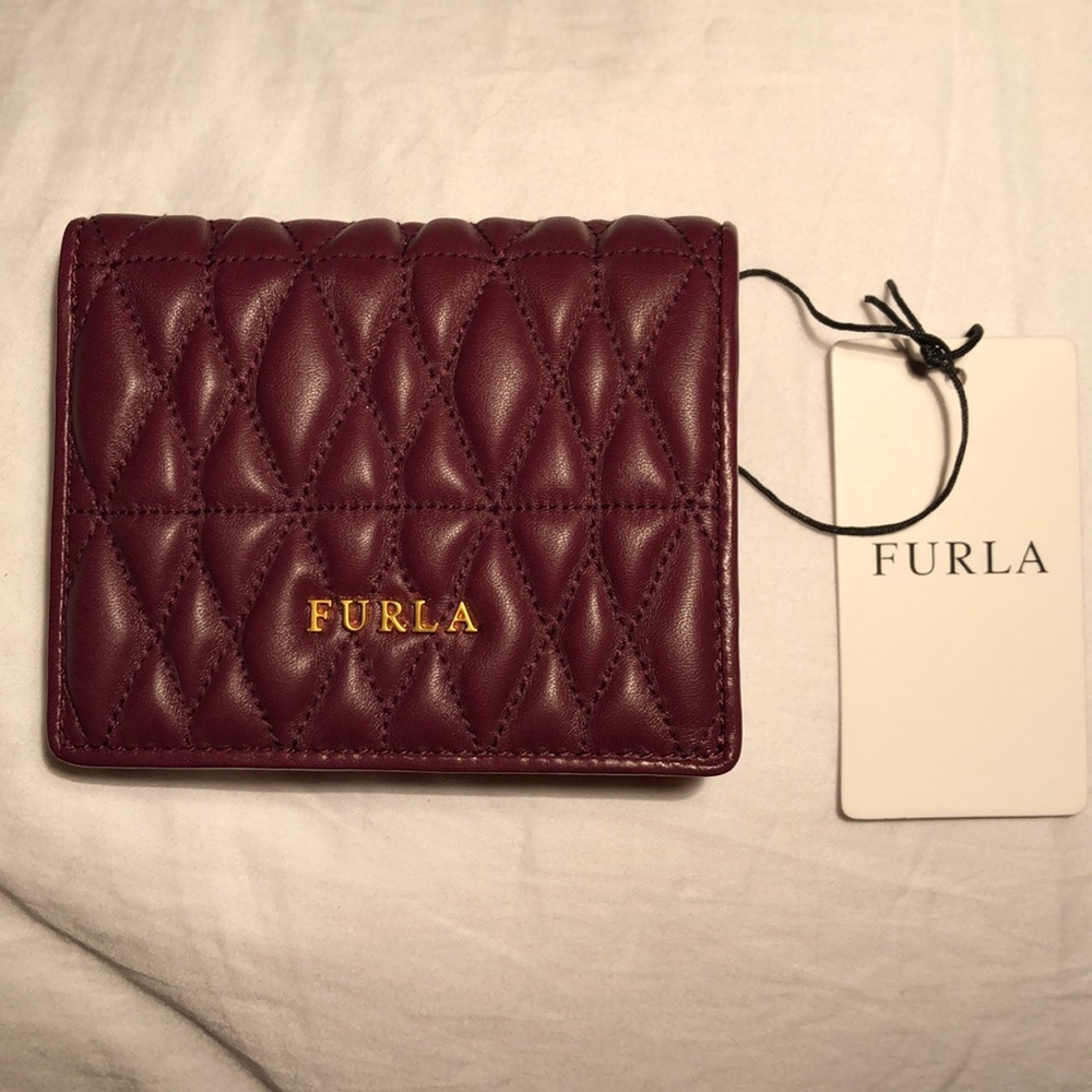NIB‼️ Furla Quilted Leather Wallet - Picture 3 of 7